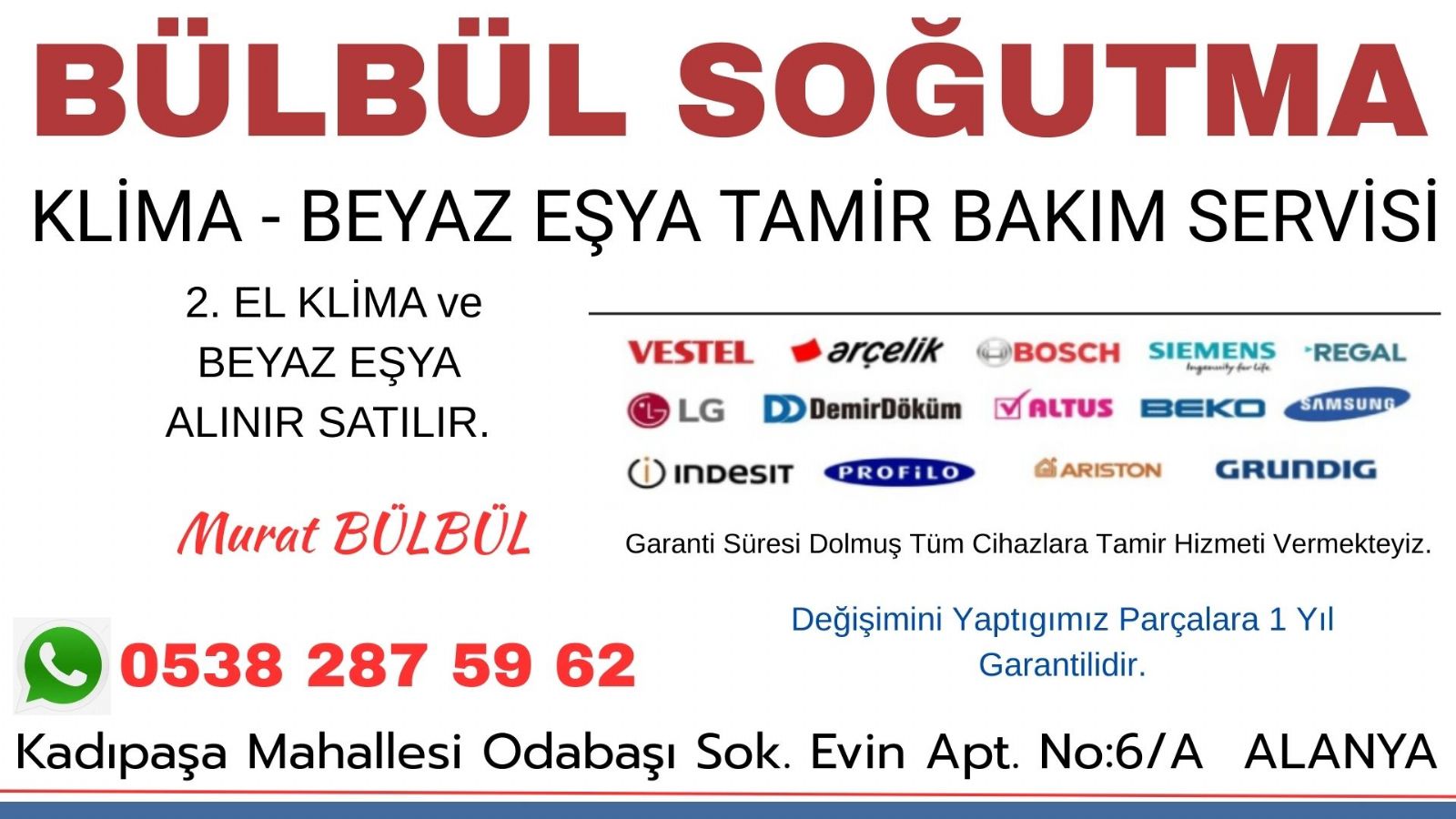 Alanya Arçelik Servisi